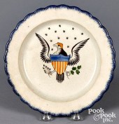 PEARLWARE BLUE FEATHER EDGE PL