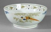 Pearlware bowl, interior and e