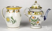 PEARLWARE COFFEE POT AND PITCH