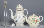 PEARLWARE COFFEE POT, ETC.Pear