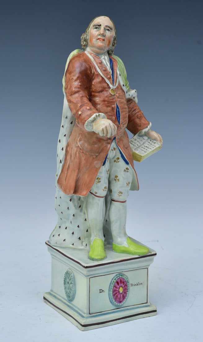 PEARLWARE FIGURE OF BENJAMIN