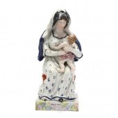 PEARLWARE FIGURINE OF VIRGIN M
