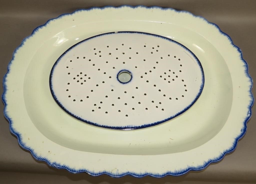PEARLWARE OBLONG PLATTER & OVAL