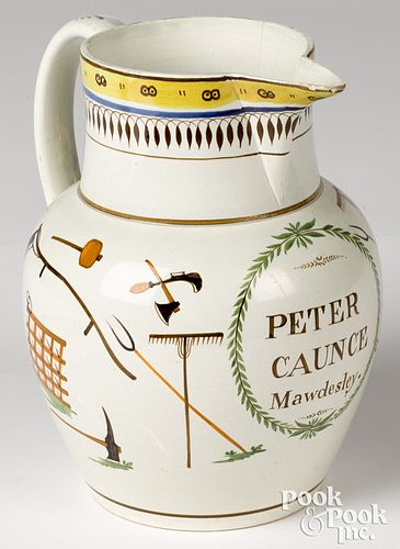 PEARLWARE PITCHER, CA.