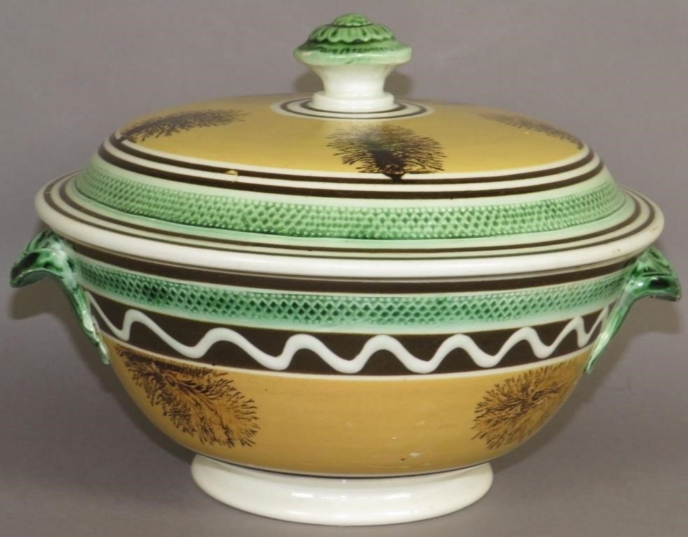 PEARLWARE, SEAWEED PATTERN MOCHA