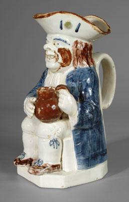 Pearlware Toby jug, seated