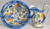 PEARLWARE WASHBOWL AND PITCHER