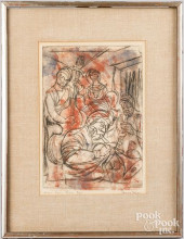 PEAVEE BATES ETCHING TITLED LO