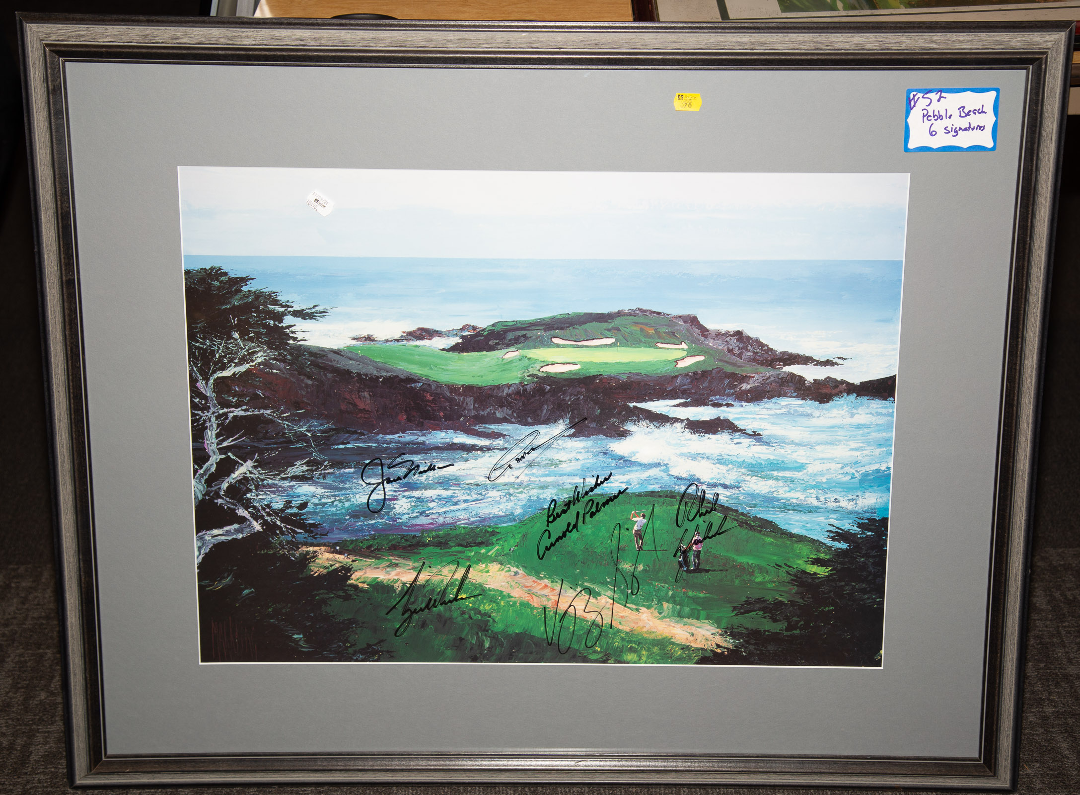 PEBBLE BEACH SIGNED PRINT Six