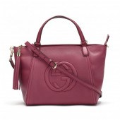 PEBBLED LEATHER SOHO TOTE, GUC