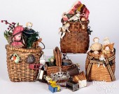 PEDDLERS BASKETS FILLED WITH N