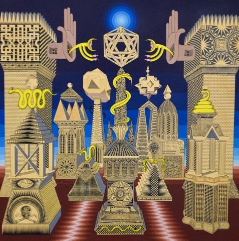 PEDRO FRIEDEBERG ACRYLIC AND PEN