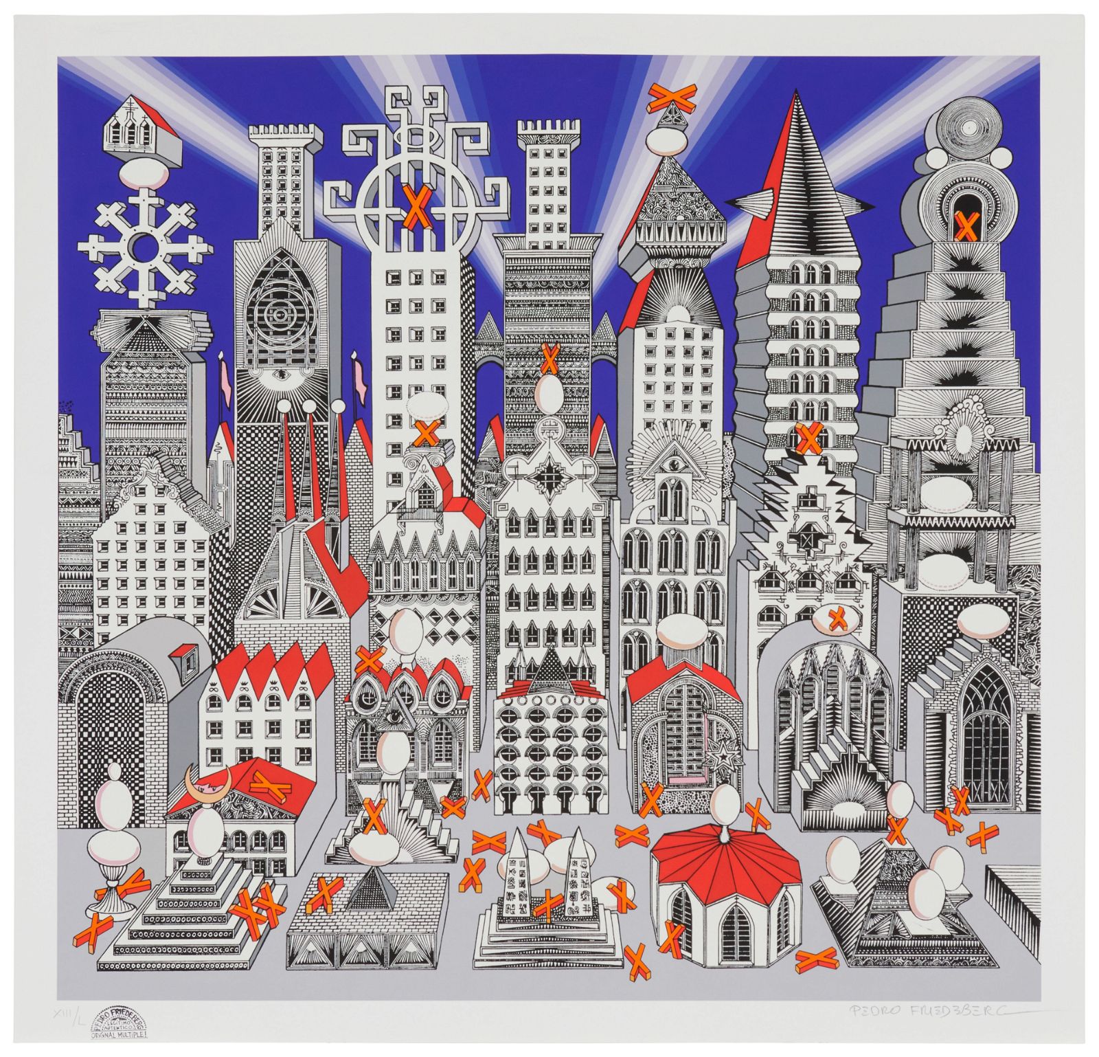 PEDRO FRIEDEBERG (B. 1936), "CIUDAD