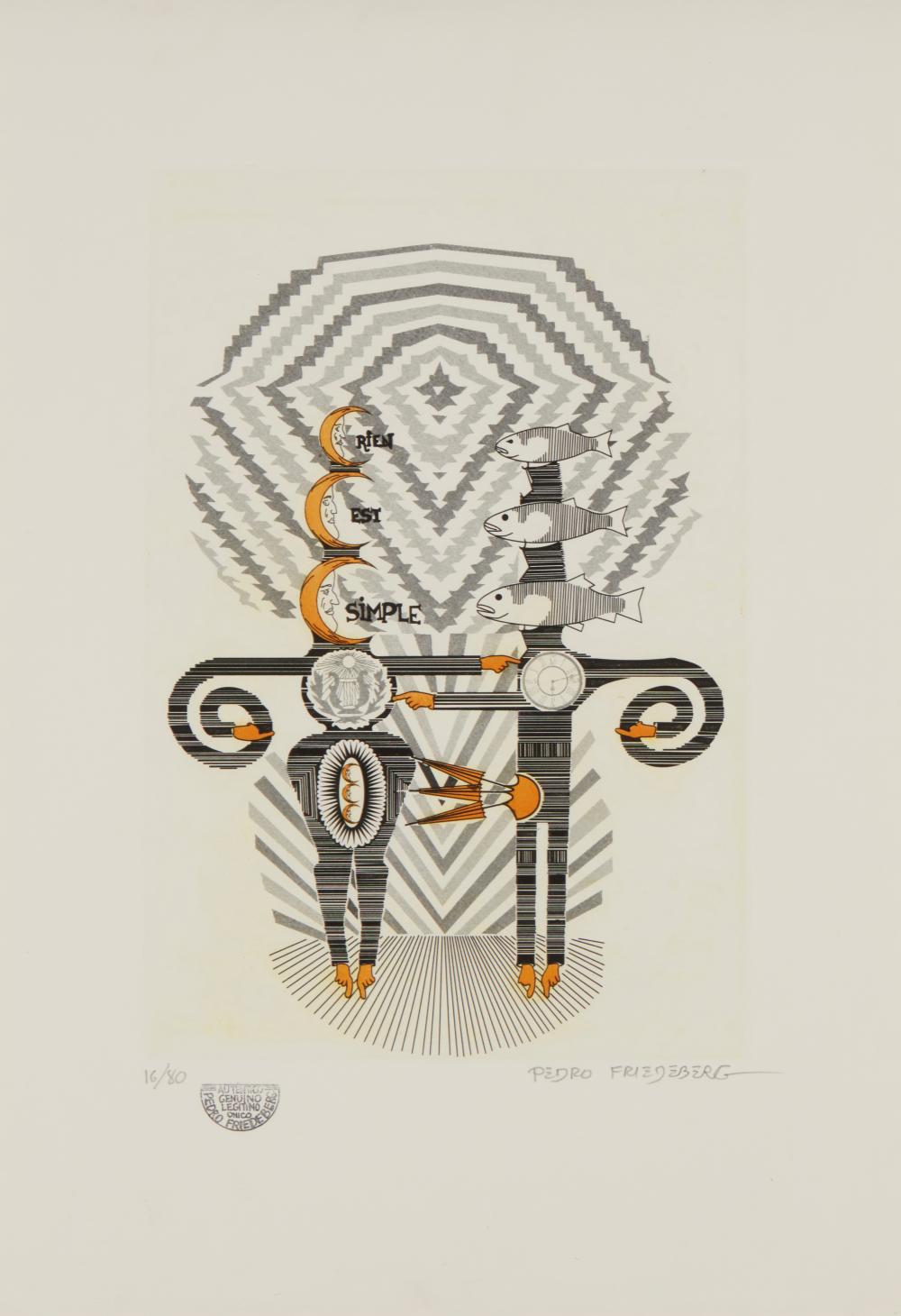 PEDRO FRIEDEBERG (B. 1936), "RIEN