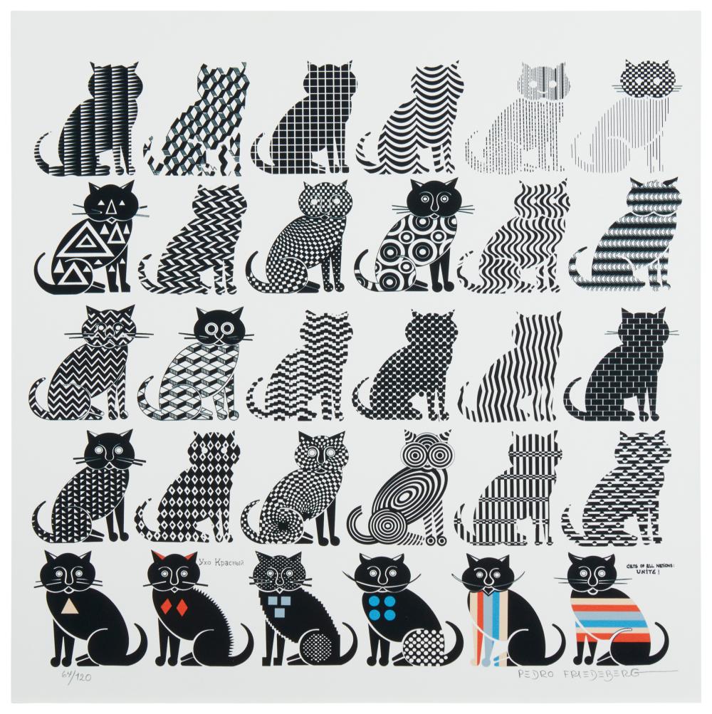 PEDRO FRIEDEBERG (B.1936), "CATS OF