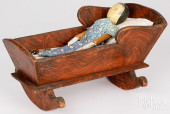 PEG WOODEN DOLL, 19TH C.<br>Pe