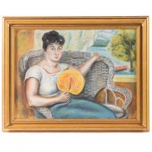 PEGGY DODDS. WOMAN WITH FAN, P