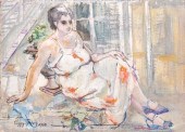 PEGGY GERRY FIGURATIVE OIL ON