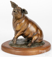 PEGGY KAUFFMAN BRONZE PIG<br>P