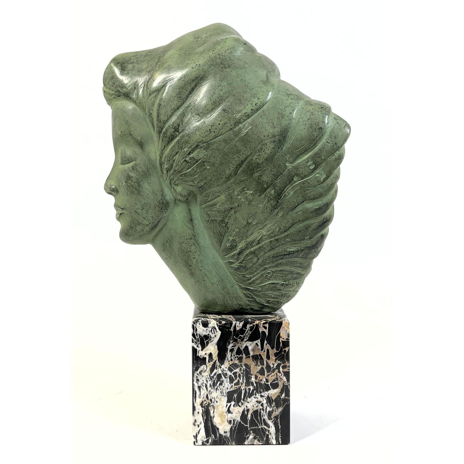 Peggy Mach Female Bust Sculpture, a