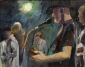 PEGGY SMITH OIL ON CANVAS PAIN