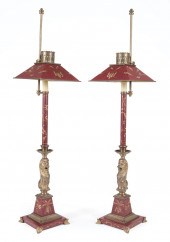 PEINTE TOLE CANDLE LAMPS, COOP