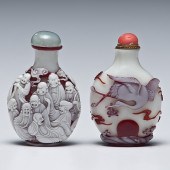 Peking Glass Snuff Bottles Chi