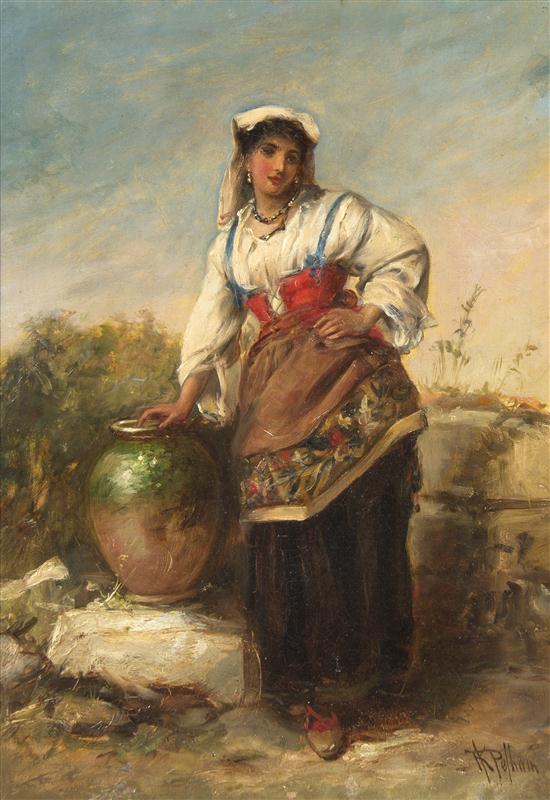 Pelhain (19th century) Portrait