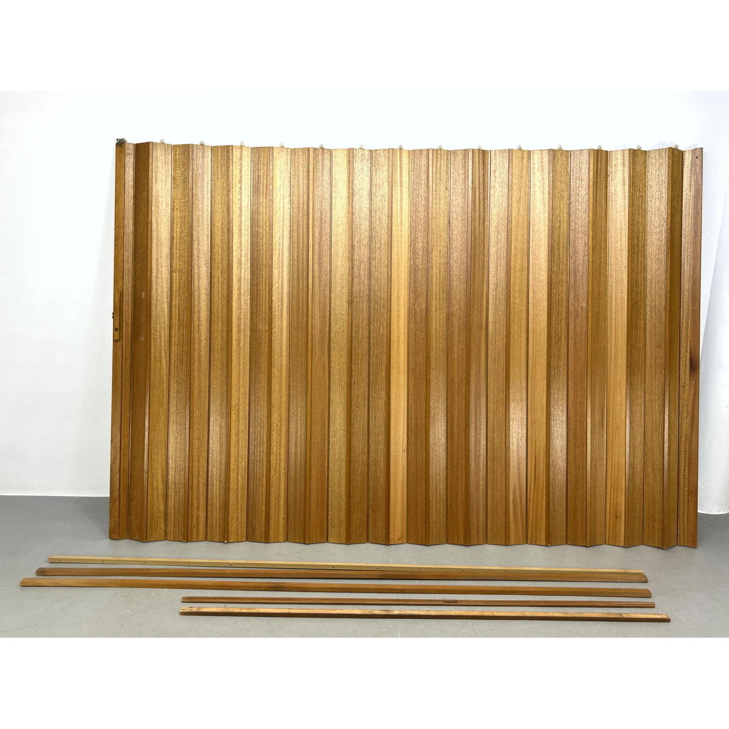 Pella Teak Vintage Accordion Door
