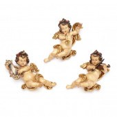 PEMA, THREE ITALIAN WOOD CARVE