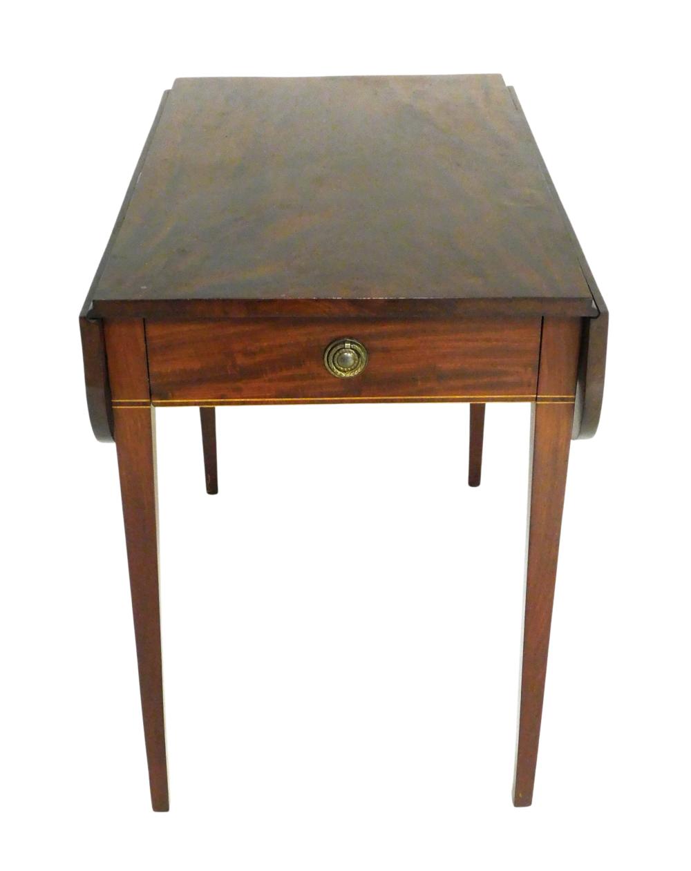PEMBROKE TABLE, 19TH C.,