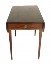 PEMBROKE TABLE, 19TH C., HEPPL
