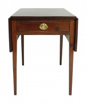 PEMBROKE TABLE, 19TH C., HEPPL