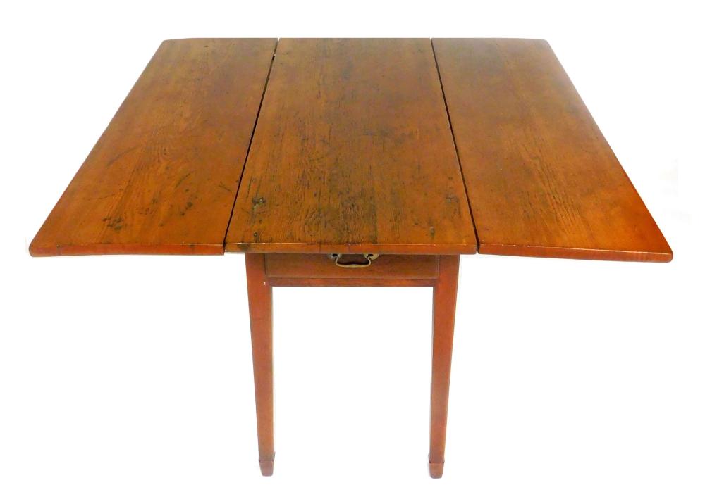 PEMBROKE TABLE, 19TH C., OBLONG TOP