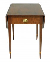 PEMBROKE TABLE, 19TH C., WITH