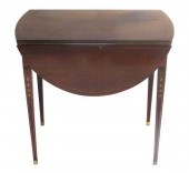 PEMBROKE TABLE, 20TH C., MAHOG