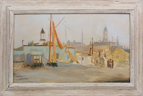 PEMENICK OIL ON BOARD "GLOUCESTER