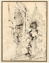 Pen and ink wash by Jaroslav G
