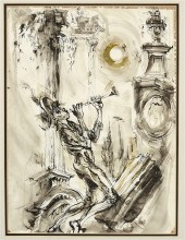 Pen and ink wash by Jaroslav G