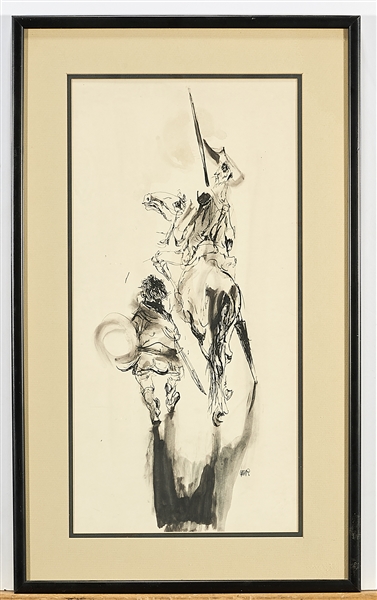 Pen and ink wash by Jaroslav Gebr
