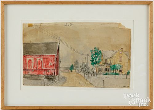 PENCIL AND WATERCOLOR DRAWINGPencil