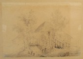 Pencil sketch on paper titled
