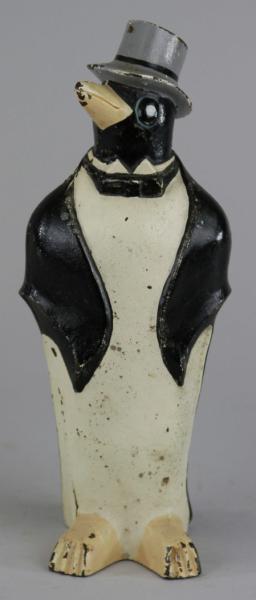 PENGUIN W/TOP HAT DOORSTOP Hubley