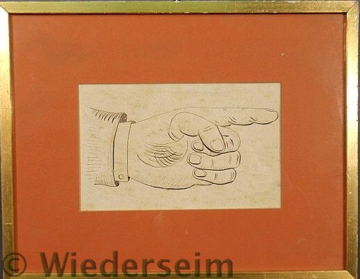 Penmanship ink drawing of a