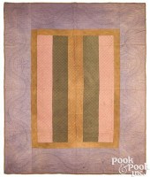 PENNSYLVANIA AMISH BAR QUILT,