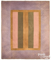 PENNSYLVANIA AMISH BAR QUILT,
