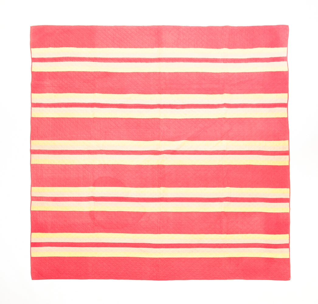 PENNSYLVANIA AMISH PIECED QUILT.