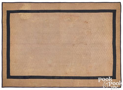 PENNSYLVANIA AMISH PLAIN QUILT, CA.