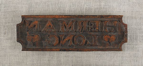 Pennsylvania carved and painted bag