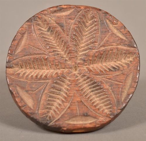 PENNSYLVANIA CARVED WOOD BUTTER